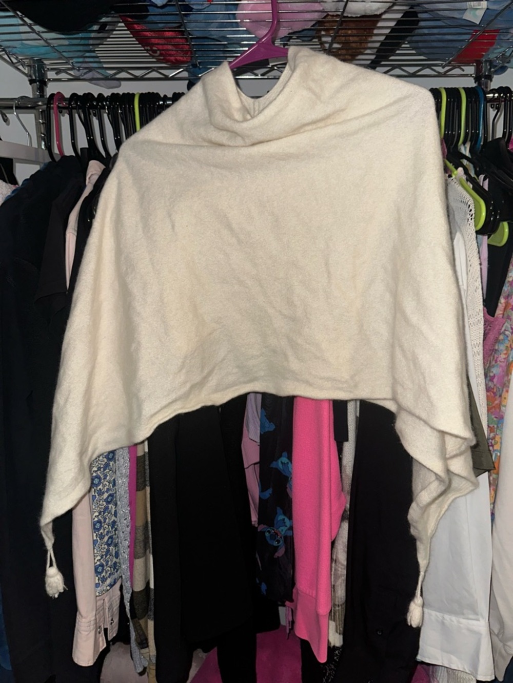 Filo de autore made in Italy Vintage Cream Cozy Wrap cashmere Scarf